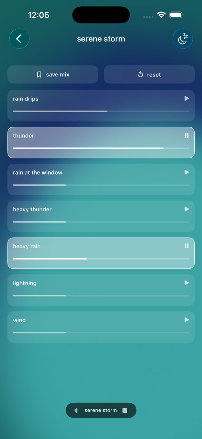 Serene Storm soundscape
